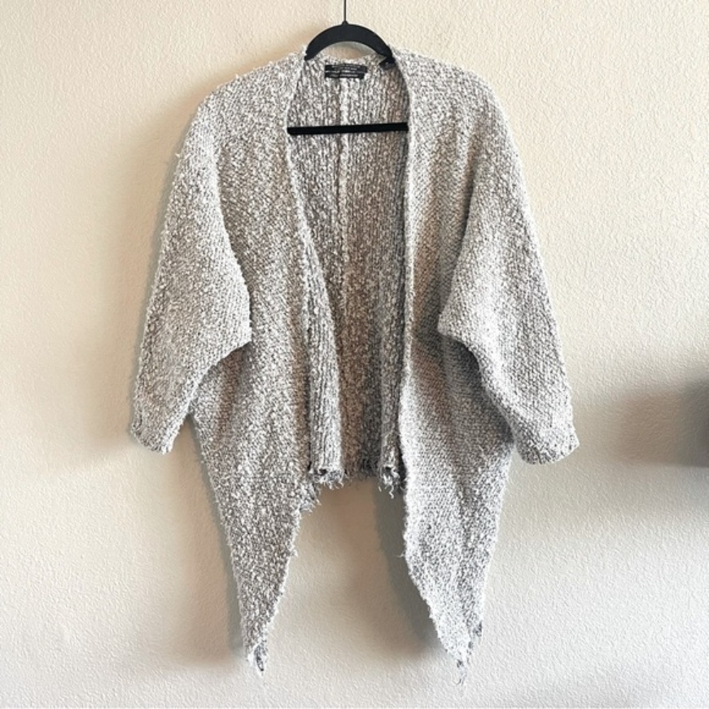 Maison Scotch Jolie Vagabonde Open Front Oversized Knit Cardigan Women Size L/XL